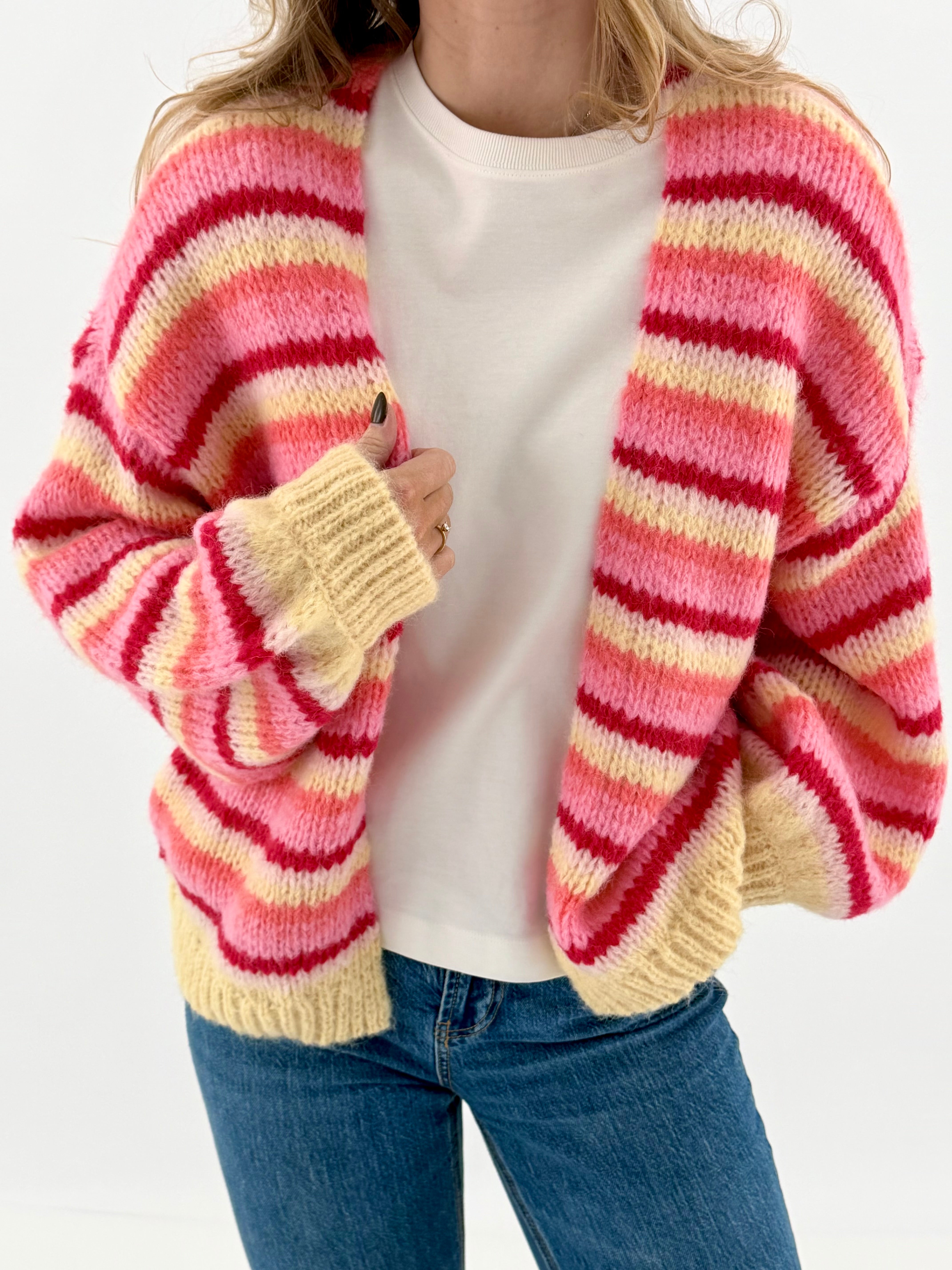 VMMAYBE Knit Cardigan - Chintz Rose